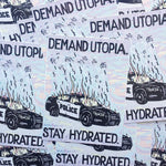 Demand Utopia sticker