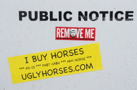 I Buy Horses sticker